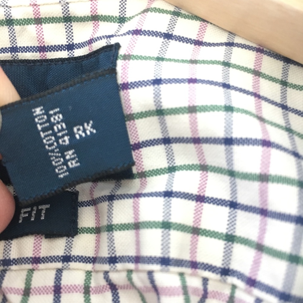 White grid Ralph Lauren button down - Picture 5 of 5